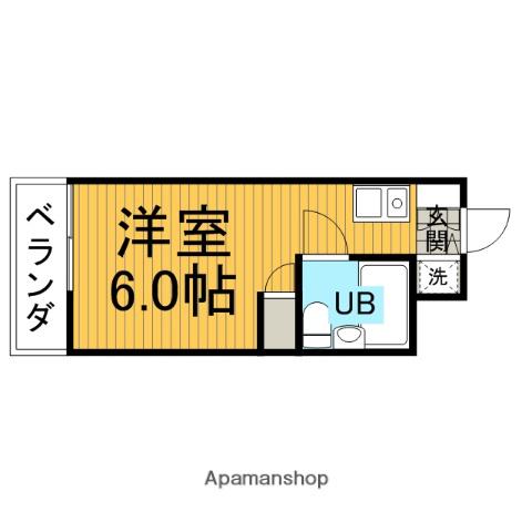 ダイアパレス大和第2 3階階 間取り