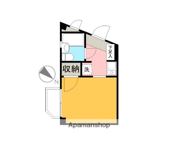 クリオ小田急相模原壱番館(ワンルーム/4階)の間取り写真