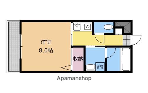 メゾンシャテーニュ(1K/2階)の間取り写真