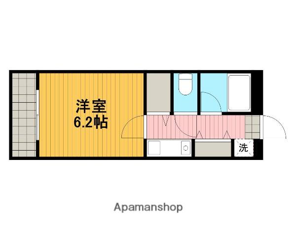 相模原ロイヤルハイツ(1K/1階)の間取り写真