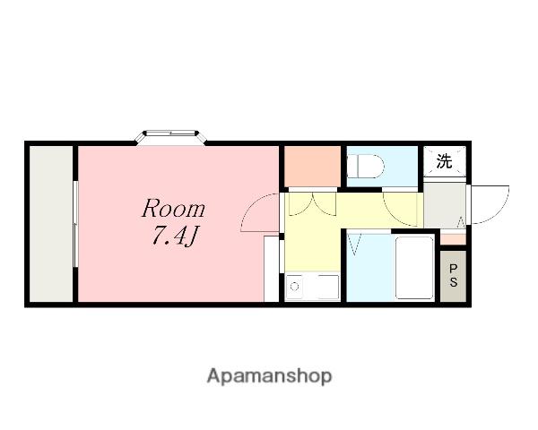 キャピタルヒロ(1K/5階)の間取り写真