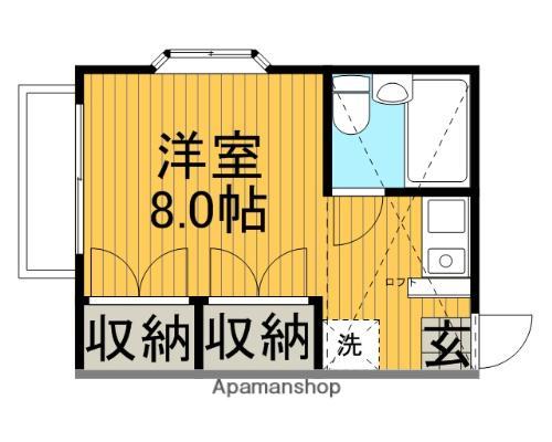 FORTRESS21(ワンルーム/2階)の間取り写真