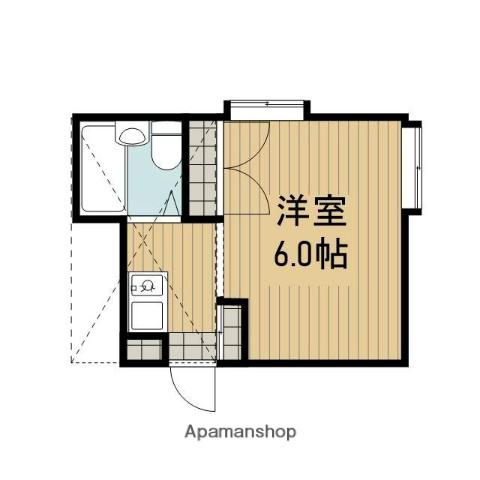 アパートメント相模が丘Ⅱ(ワンルーム/2階)の間取り写真