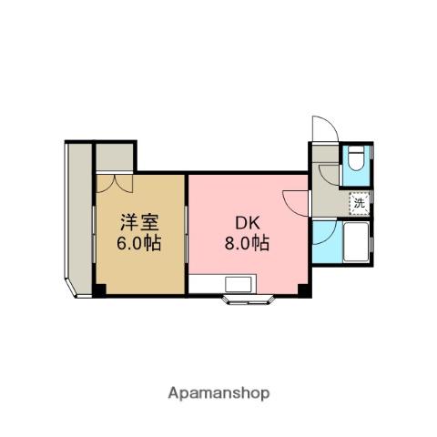カーサ・アフェット(1LDK/2階)の間取り写真