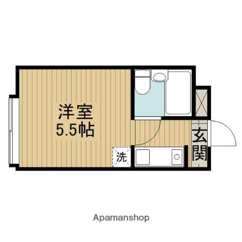 ウイング相模原Ⅱ(ワンルーム/3階)の間取り写真