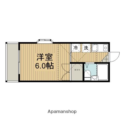 メゾンパレット(1K/2階)の間取り写真