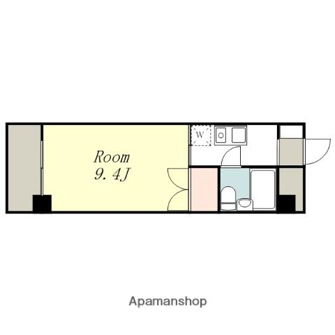 101セントラルビル(1K/5階)の間取り写真