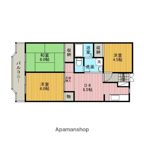 アーバン淵野辺 4階階 間取り