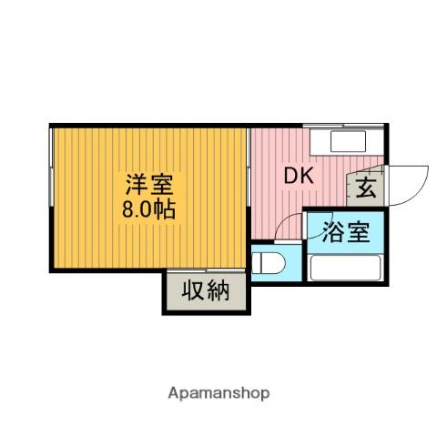 エルフォルグ北里 1階階 間取り