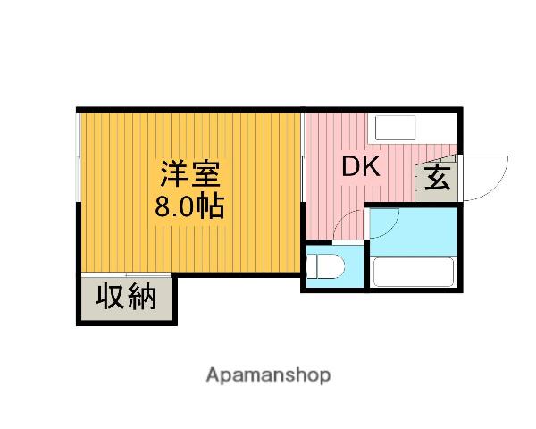 エルフォルグ北里 2階階 間取り