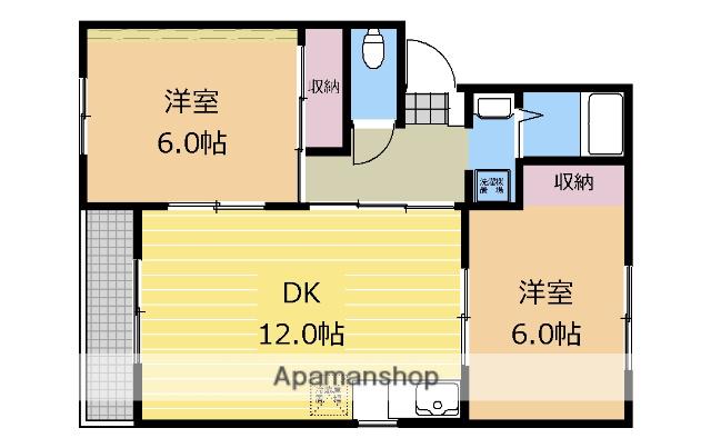 アーバンハイツ(2LDK/3階)の間取り写真