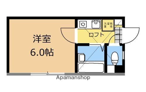 グレースⅡ(1K/2階)の間取り写真