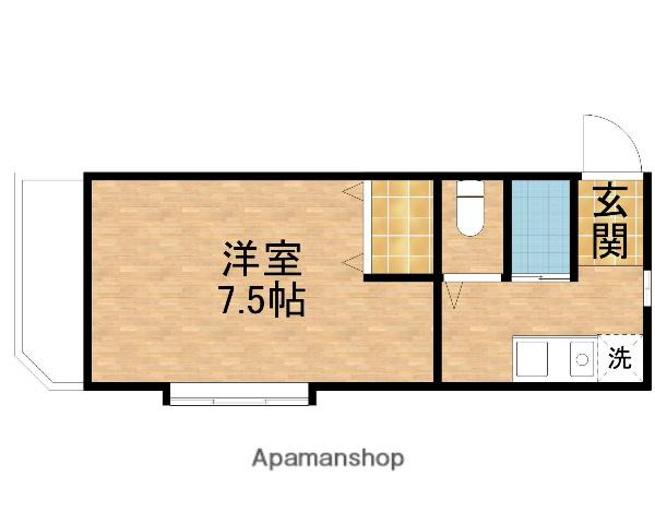 メゾンドA2(1K/5階)の間取り写真