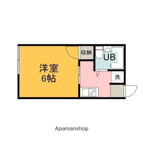 シティハイム LA NEIGE(1K/1階)の間取り写真