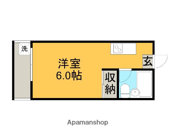 イグチマンション(1K/3階)の間取り写真