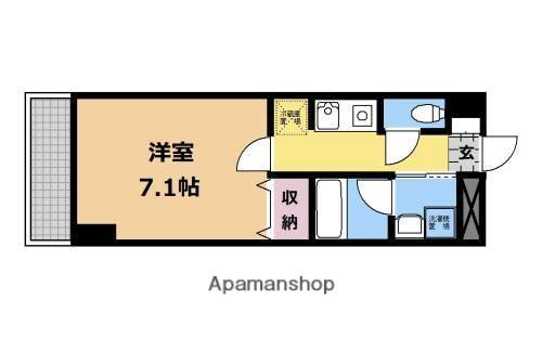 フラワーハイム(1K/2階)の間取り写真