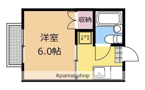 メゾンドアール(1K/2階)の間取り写真