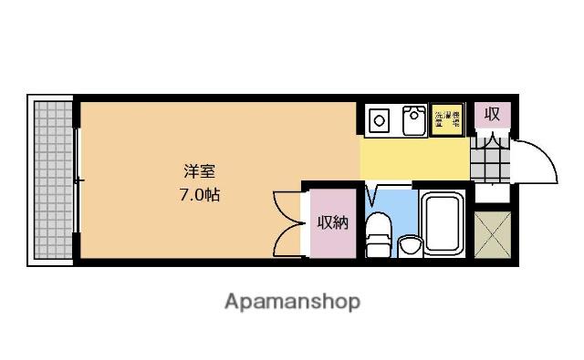 アーバンレジデンス(1K/4階)の間取り写真