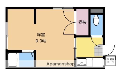 味好荘(1K/2階)の間取り写真