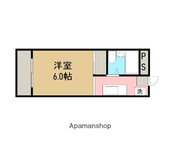 須田ハイツ(1K/2階)の間取り写真