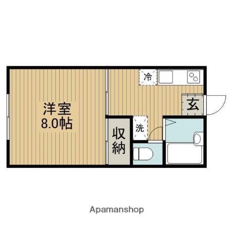 アルテール相模大野(1K/1階)の間取り写真