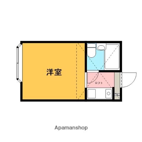 ヨーロピアン千代田(1K/1階)の間取り写真