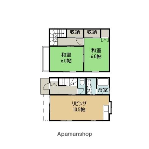 サンハウス(2LDK)の間取り写真