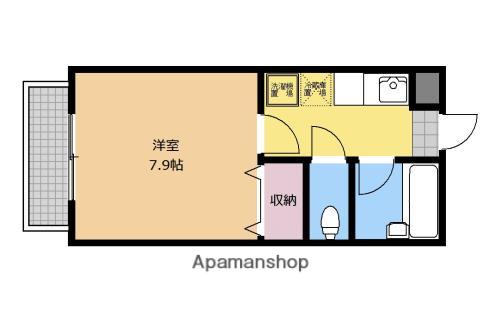 エストゥディオ(1K/1階)の間取り写真