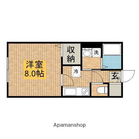 メゾン アドラブール(1K/1階)の間取り写真