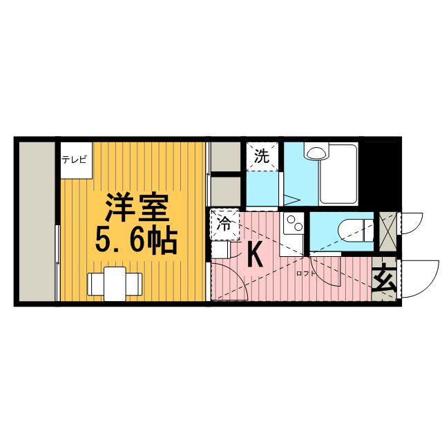 レオパレスラークヒル(1K/3階)の間取り写真