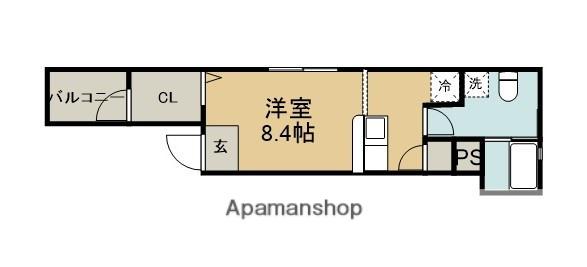 オーバルコート町田中町(ワンルーム/3階)の間取り写真