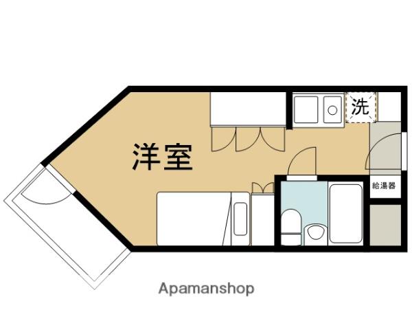 コスモヒルハウス(ワンルーム/1階)の間取り写真