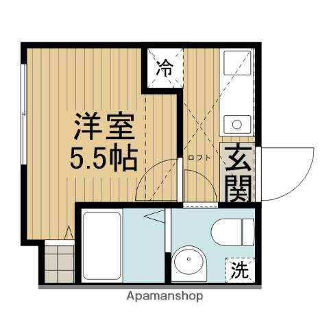 マイスペース古淵(1K/2階)の間取り写真