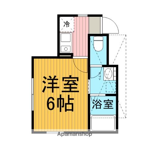 シティハイツ2(1K/2階)の間取り写真