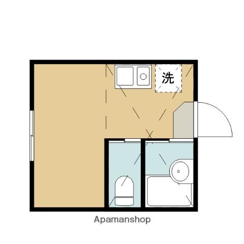 プライムテラス相模大野(ワンルーム/1階)の間取り写真