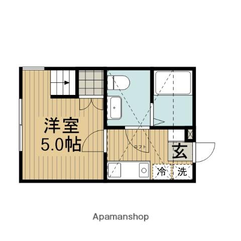 モアクレスト淵野辺(1K/2階)の間取り写真