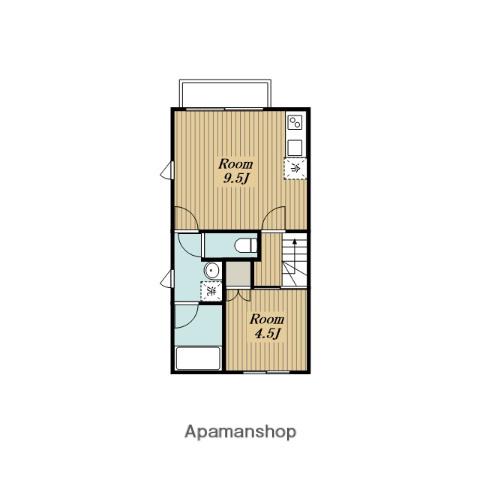 AURORA(1LDK/1階)の間取り写真