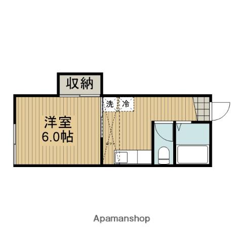 ソラハ町田(1K/1階)の間取り写真