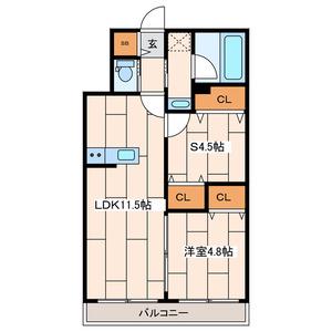 さくら十番館(1SLDK/1階)の間取り写真
