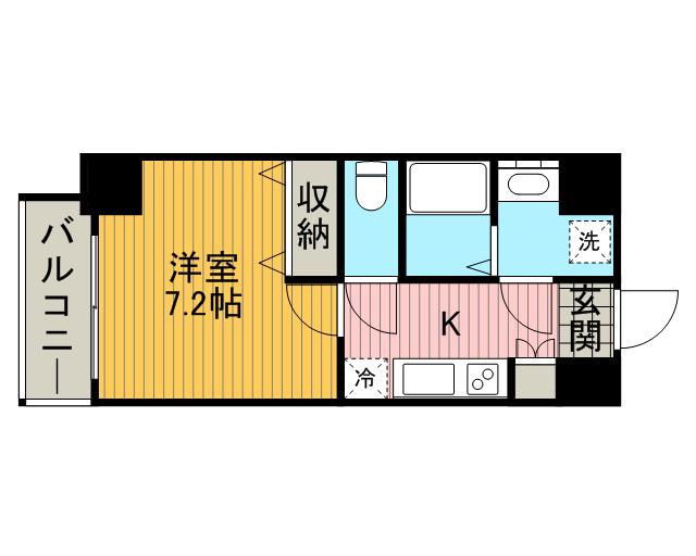 PRIMAL MACHIDA(1K/9階)の間取り写真