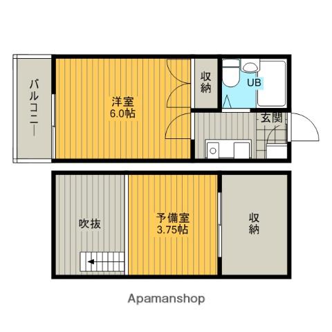 エンタープライズ西町田(ワンルーム/2階)の間取り写真