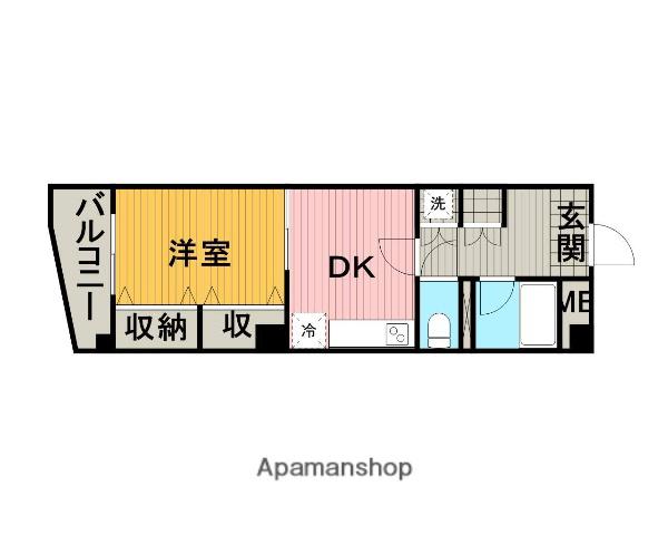 相模大野片山ビル(1DK/5階)の間取り写真