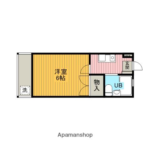 シャンプル井上(1K/2階)の間取り写真