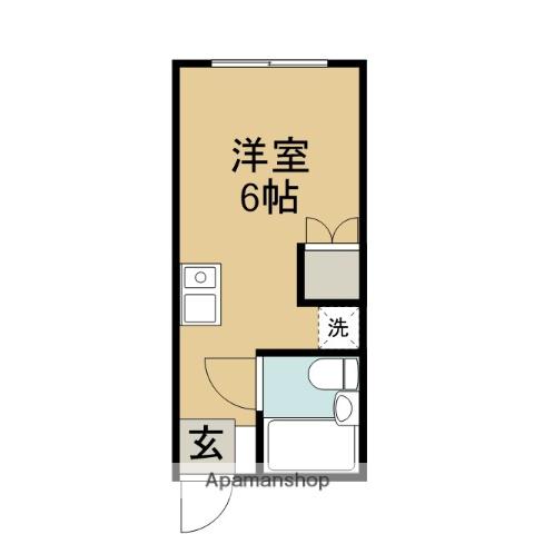 ジュネスKAMEDA(ワンルーム/1階)の間取り写真