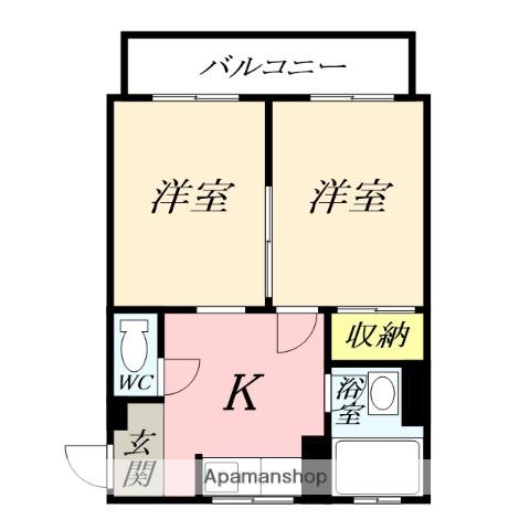 第2森ビル 5階階 間取り