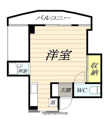 相澤ビル(ワンルーム/3階)の間取り写真