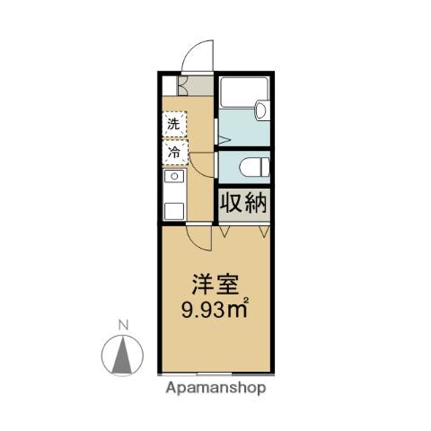 グランマリナー横須賀田浦(1K/1階)の間取り写真