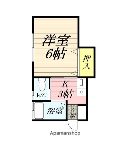 センチュリーハイツ(1K/1階)の間取り写真