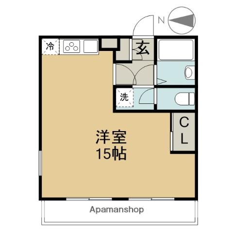 アーバンパレス横須賀(ワンルーム/4階)の間取り写真