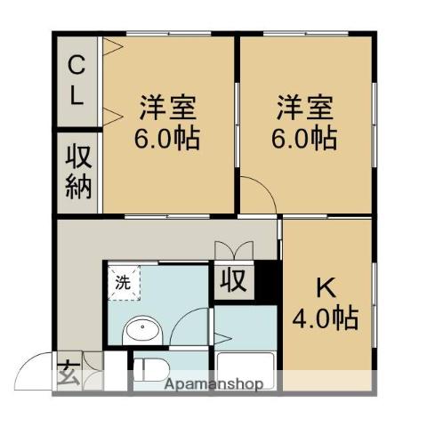 ユニゾン 2階階 間取り